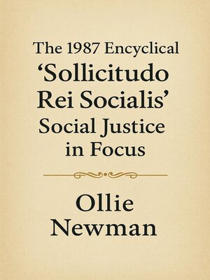 cover image of The 1987 Encyclical 'Sollicitudo Rei Socialis'